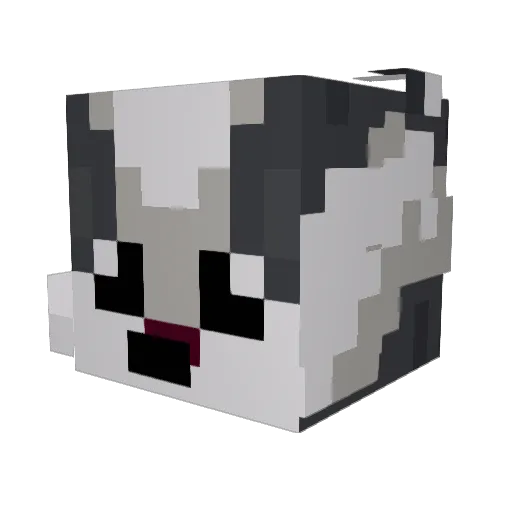banditmen Minecraft avatar head, 3D render