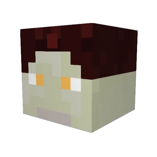 bandito_thomaso Minecraft avatar head, 3D render