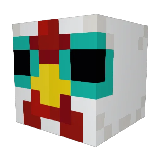 bandito_v1 Minecraft avatar head, 3D render
