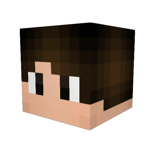 banditofernando Minecraft avatar head, 3D render