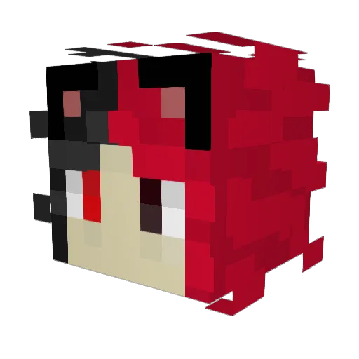banditschmandit Minecraft avatar head, 3D render