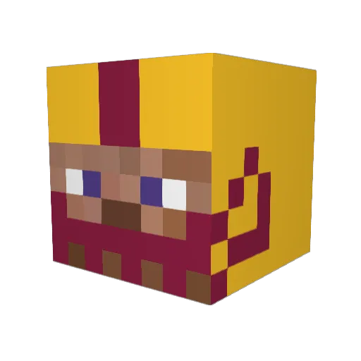 bandodumontt Minecraft avatar head, 3D render