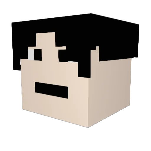 bandoonparade Minecraft avatar head, 3D render