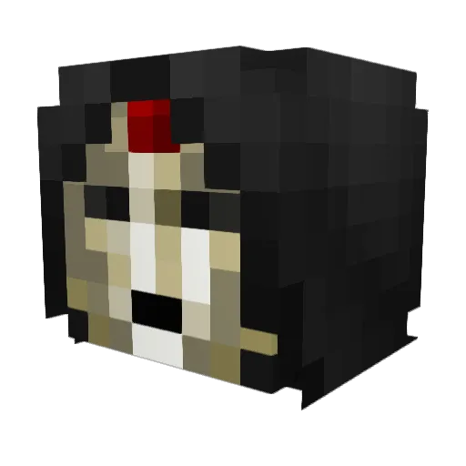 bandosian Minecraft avatar head, 3D render