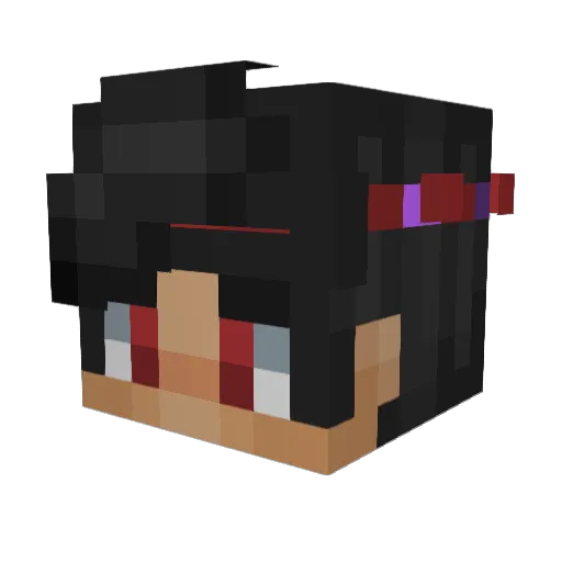 bandsnracks Minecraft avatar head, 3D render