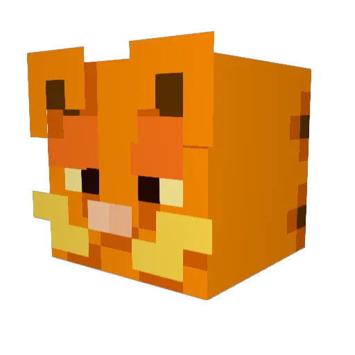 baneofmine Minecraft avatar head, 3D render