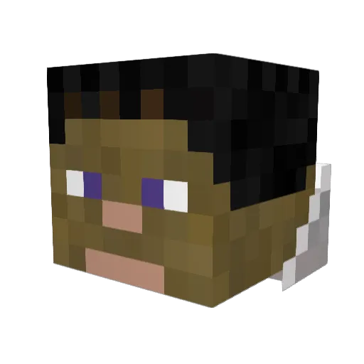 banezar Minecraft avatar head, 3D render