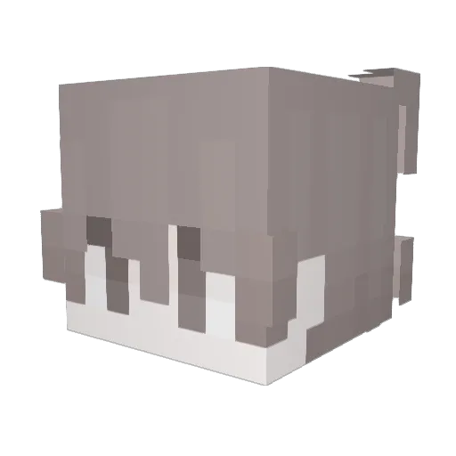 banflxr Minecraft avatar head, 3D render