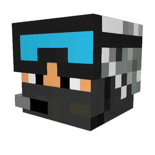 banisto Minecraft avatar head, 3D render