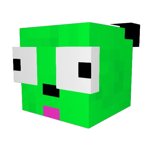 banjeed Minecraft avatar head, 3D render