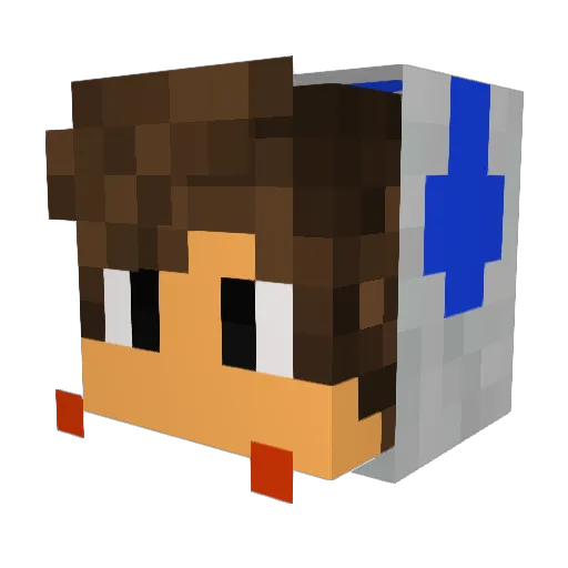 banklobby Minecraft avatar head, 3D render