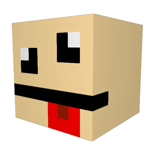 bannana546 Minecraft avatar head, 3D render