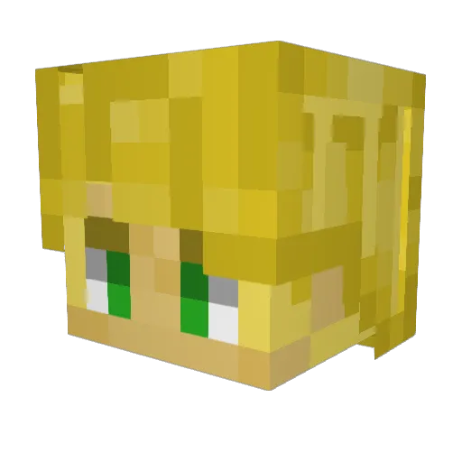 bannapancakes Minecraft avatar head, 3D render