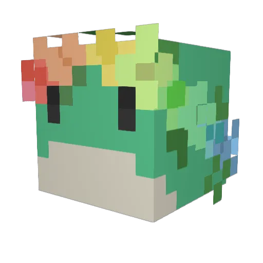 bannders Minecraft avatar head, 3D render