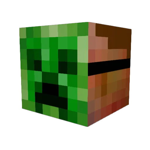banndou Minecraft avatar head, 3D render