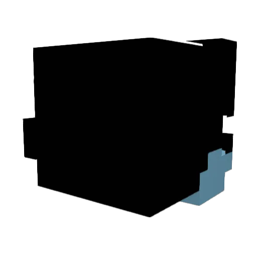 banned12345 Minecraft avatar head, 3D render