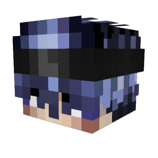 bannedVypex Minecraft avatar head, 3D render