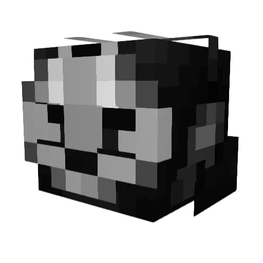 bannedbleach Minecraft avatar head, 3D render