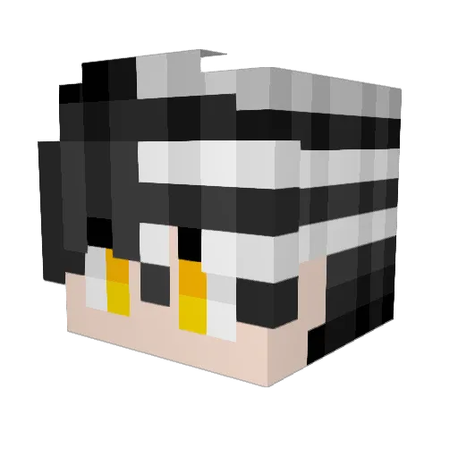 bannnyy Minecraft avatar head, 3D render