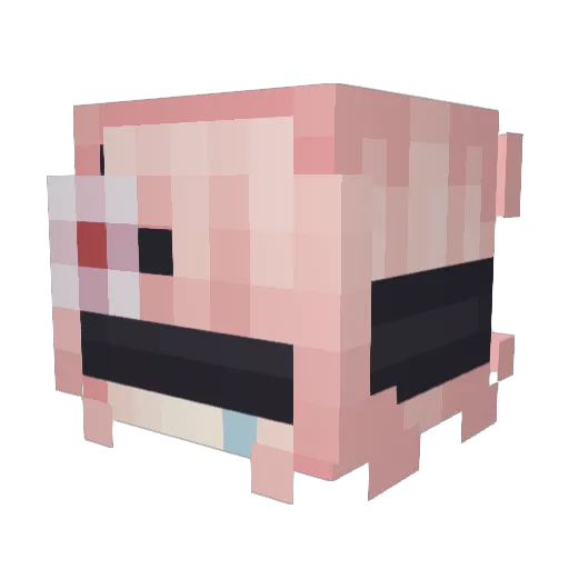 bano2 Minecraft avatar head, 3D render