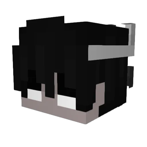banoh_ Minecraft avatar head, 3D render