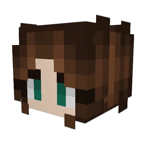 banoompaloompas Minecraft avatar head, 3D render
