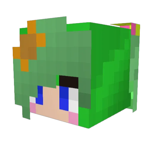 banpay Minecraft avatar head, 3D render