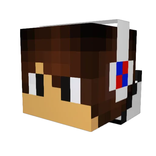 banquagames Minecraft avatar head, 3D render