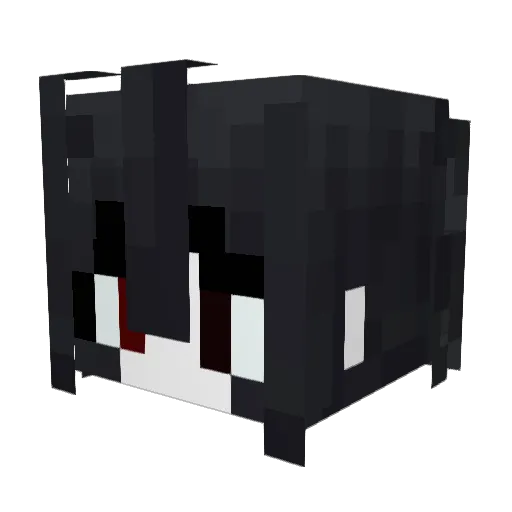 banshark Minecraft avatar head, 3D render