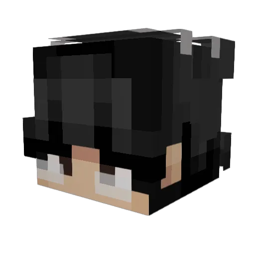 bantuerfei Minecraft avatar head, 3D render