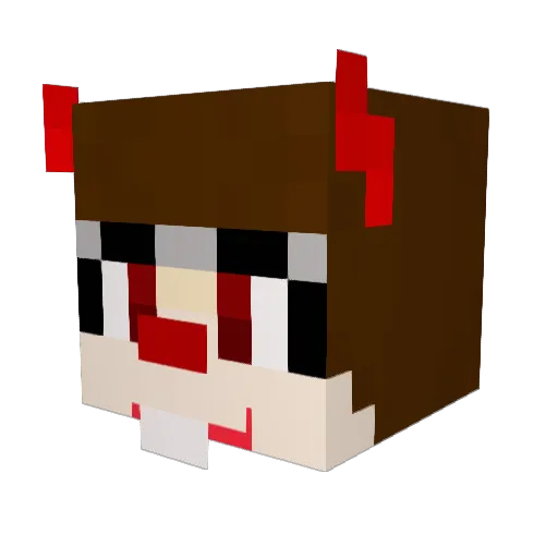 banya172 Minecraft avatar head, 3D render