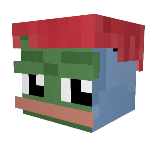 banyg0d Minecraft avatar head, 3D render
