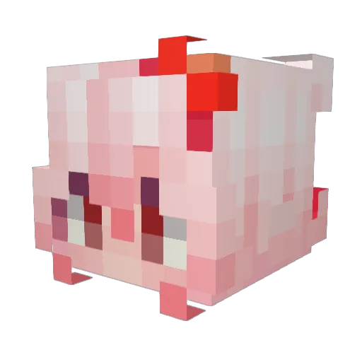 banzhimao Minecraft avatar head, 3D render