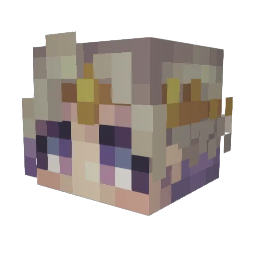 baolexandra Minecraft avatar head, 3D render