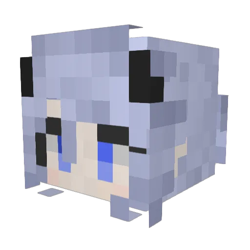 baomaojun Minecraft avatar head, 3D render