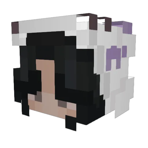 baomii Minecraft avatar head, 3D render