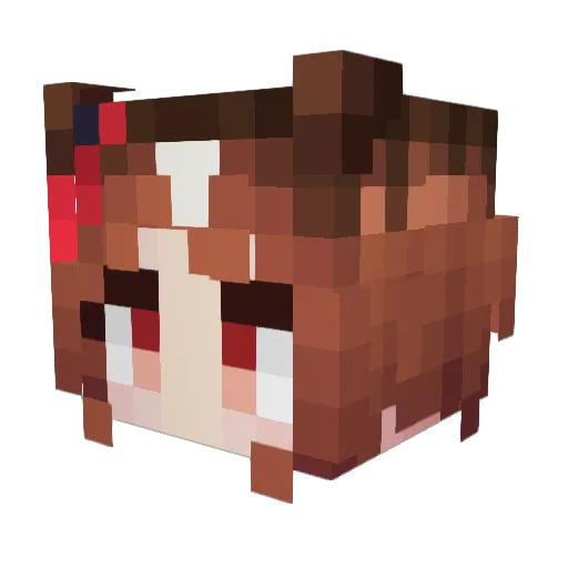 bap__ Minecraft avatar head, 3D render