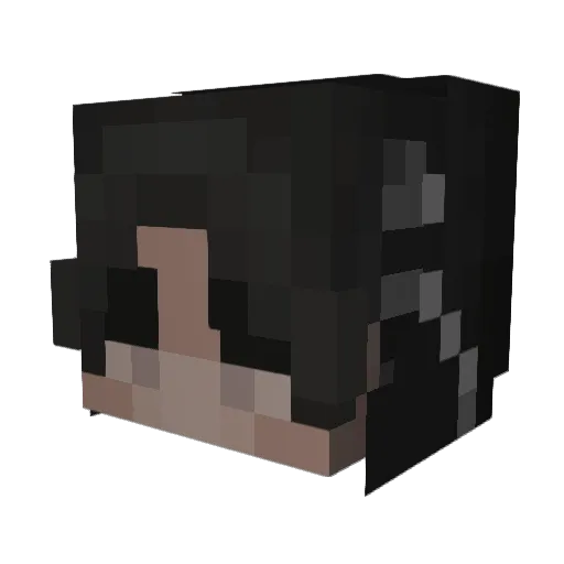 bapeagel Minecraft avatar head, 3D render