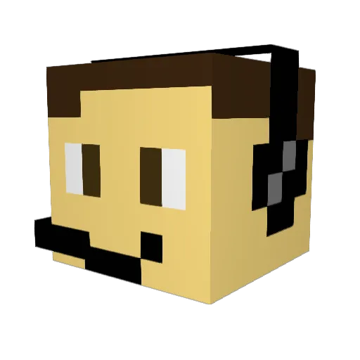 bapeyeet Minecraft avatar head, 3D render