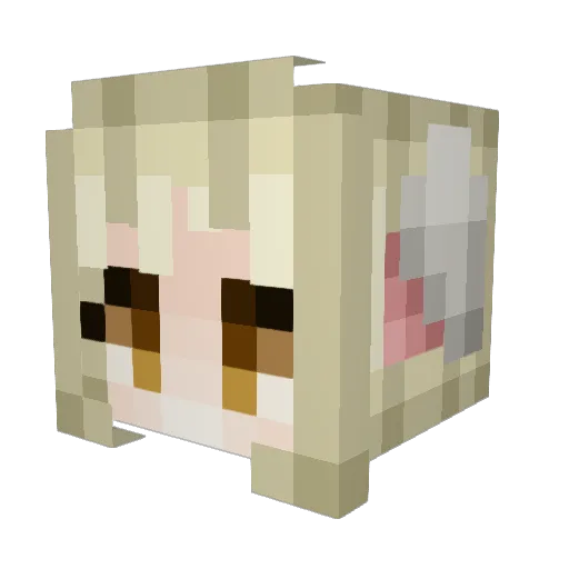 baphoemett Minecraft avatar head, 3D render