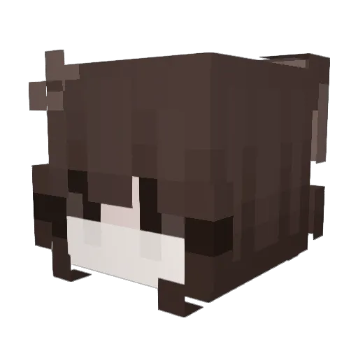 bar6ie Minecraft avatar head, 3D render