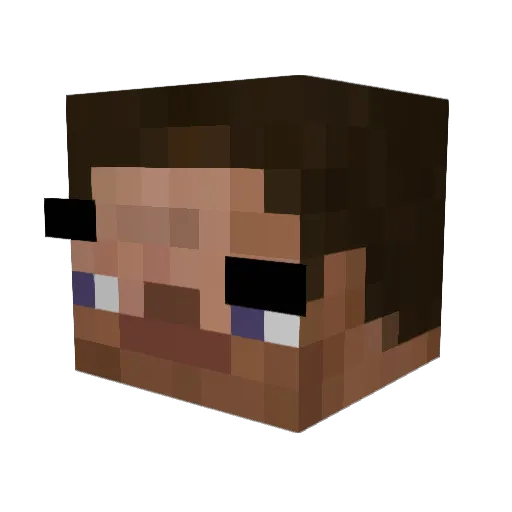 barChew Minecraft avatar head, 3D render