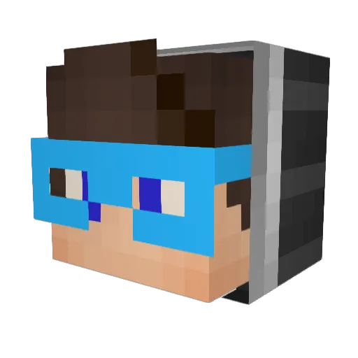 baraN151 Minecraft avatar head, 3D render