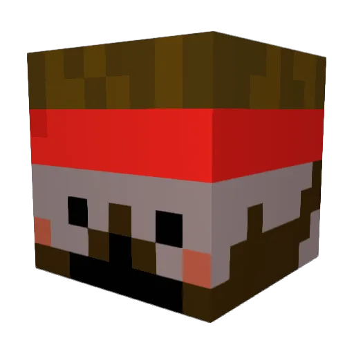 barabanks Minecraft avatar head, 3D render