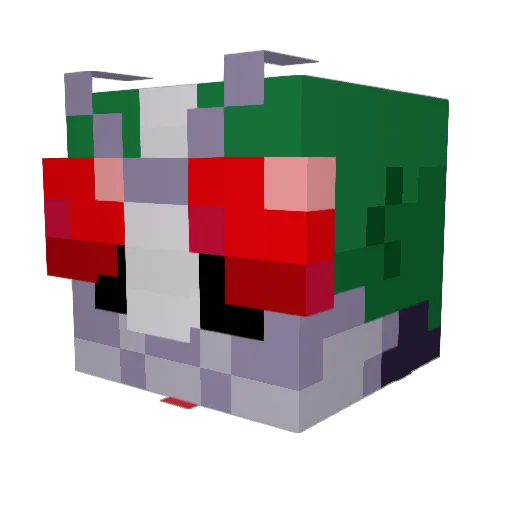 baragakii Minecraft avatar head, 3D render