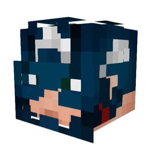 baraldus Minecraft avatar head, 3D render