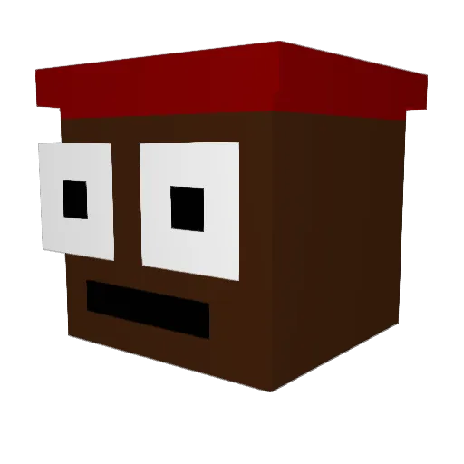 barasinboi Minecraft avatar head, 3D render