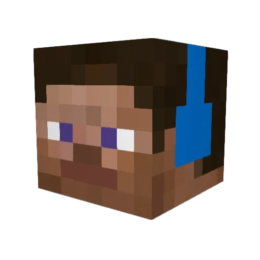 barbados97 Minecraft avatar head, 3D render