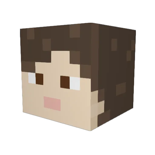 barbarianna Minecraft avatar head, 3D render