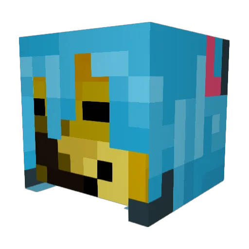 barbecue32 Minecraft avatar head, 3D render